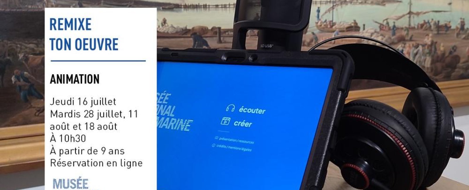 Jeune public - Atelier famille "Remixe ton œuvre"_Toulon