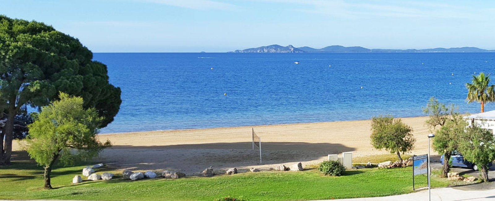 Vue de la location en bord de mer