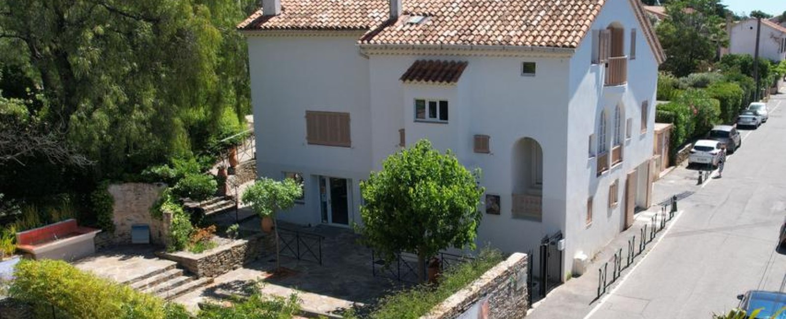 La villa vue du ciel