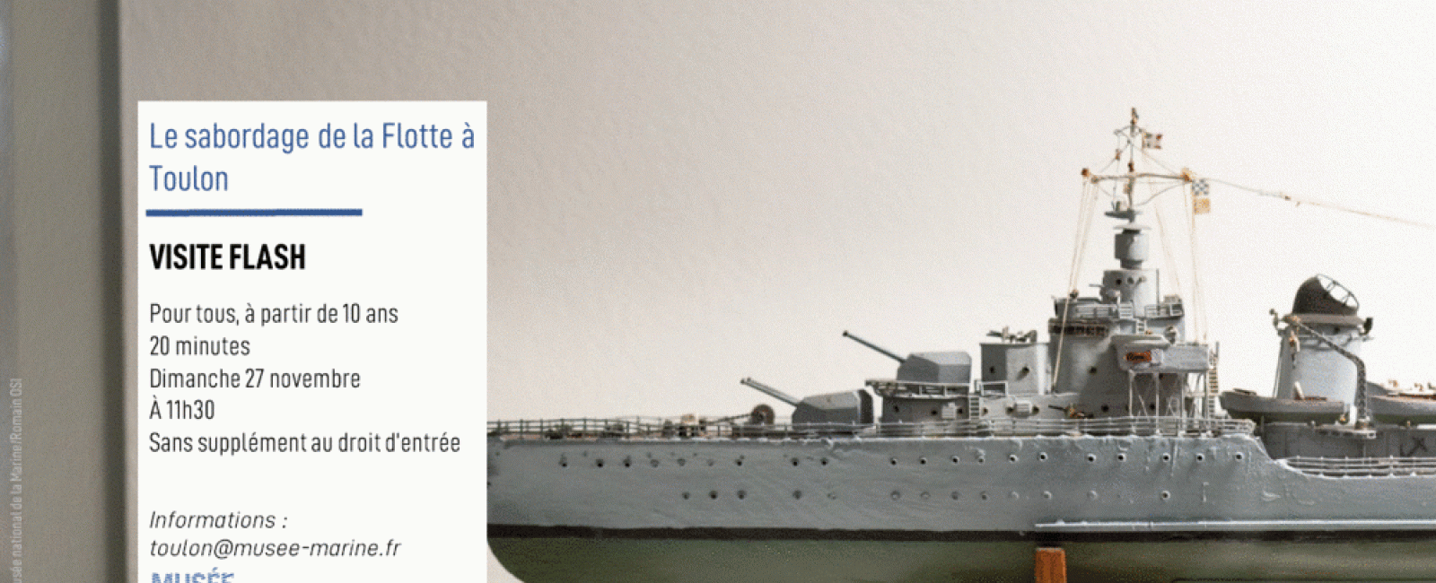 visite flash sabordage ©Musée national de la Marine