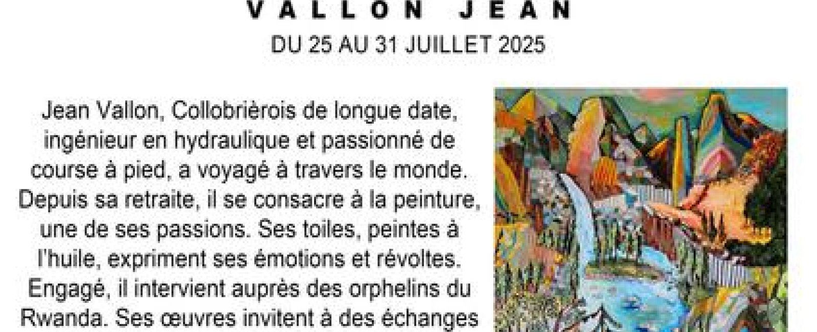 Exposition : Jean Vallon_Collobrières
