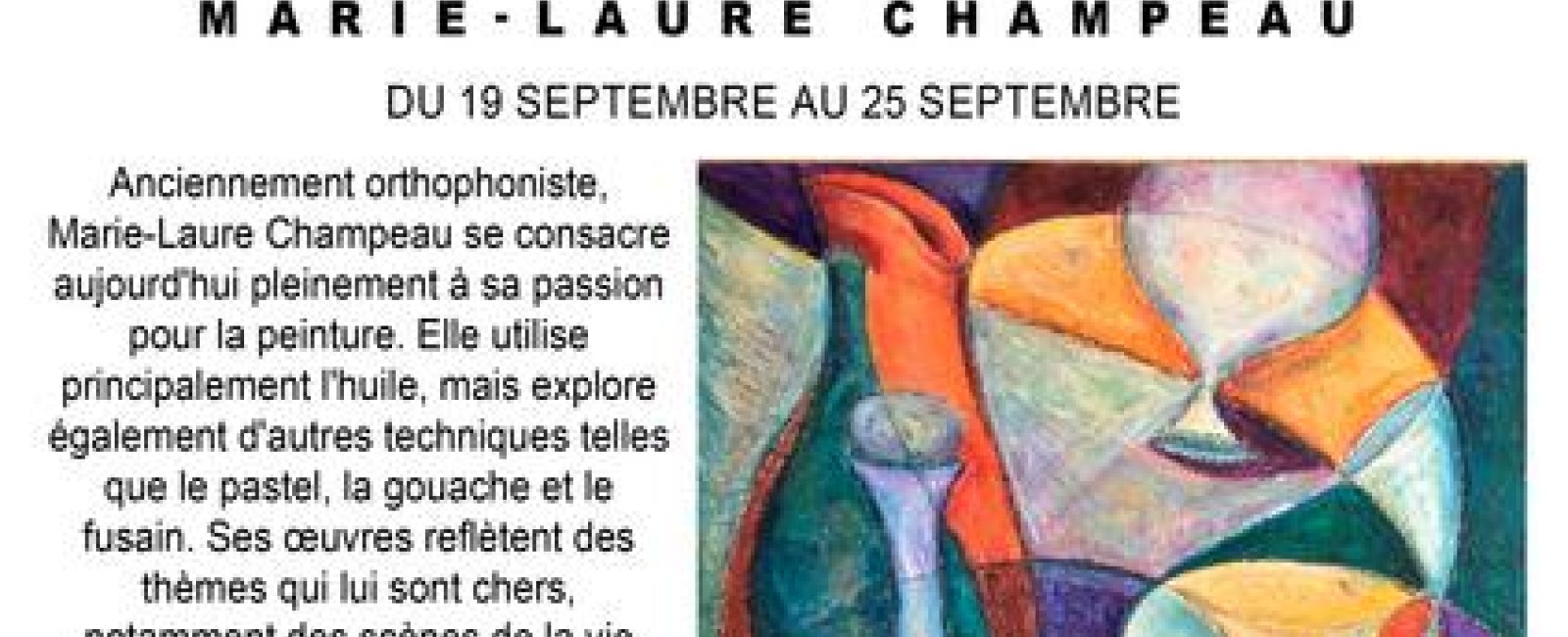 Exposition : Marie-Laure Champeau_Collobrières