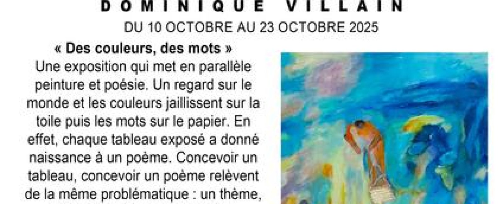 Exposition : Dominique Villain_Collobrières