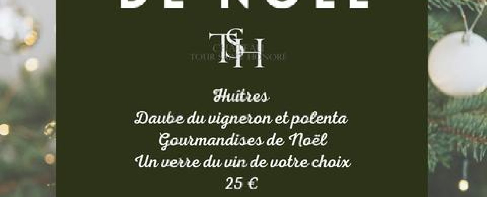 Les apéros de Noël au Château Tour Saint Honoré à la Londe les Maures