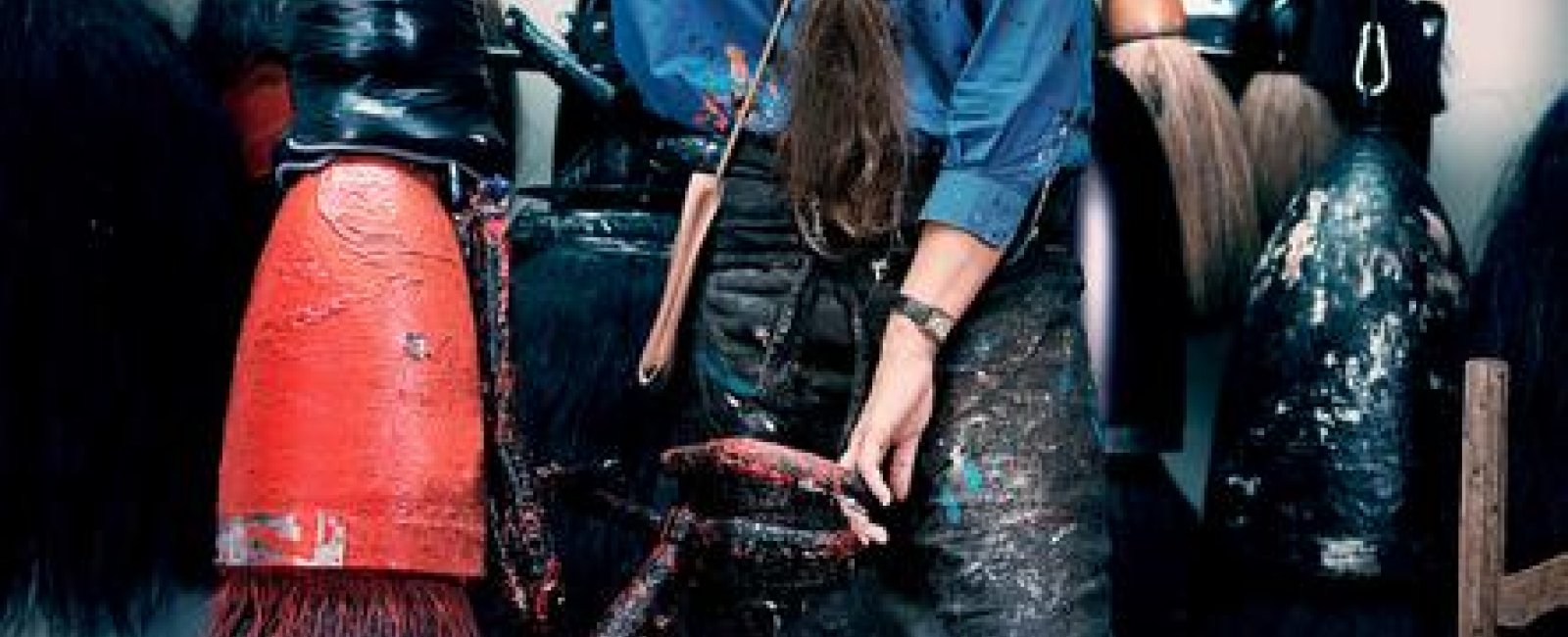 Fabienne Verdier dans son atelier