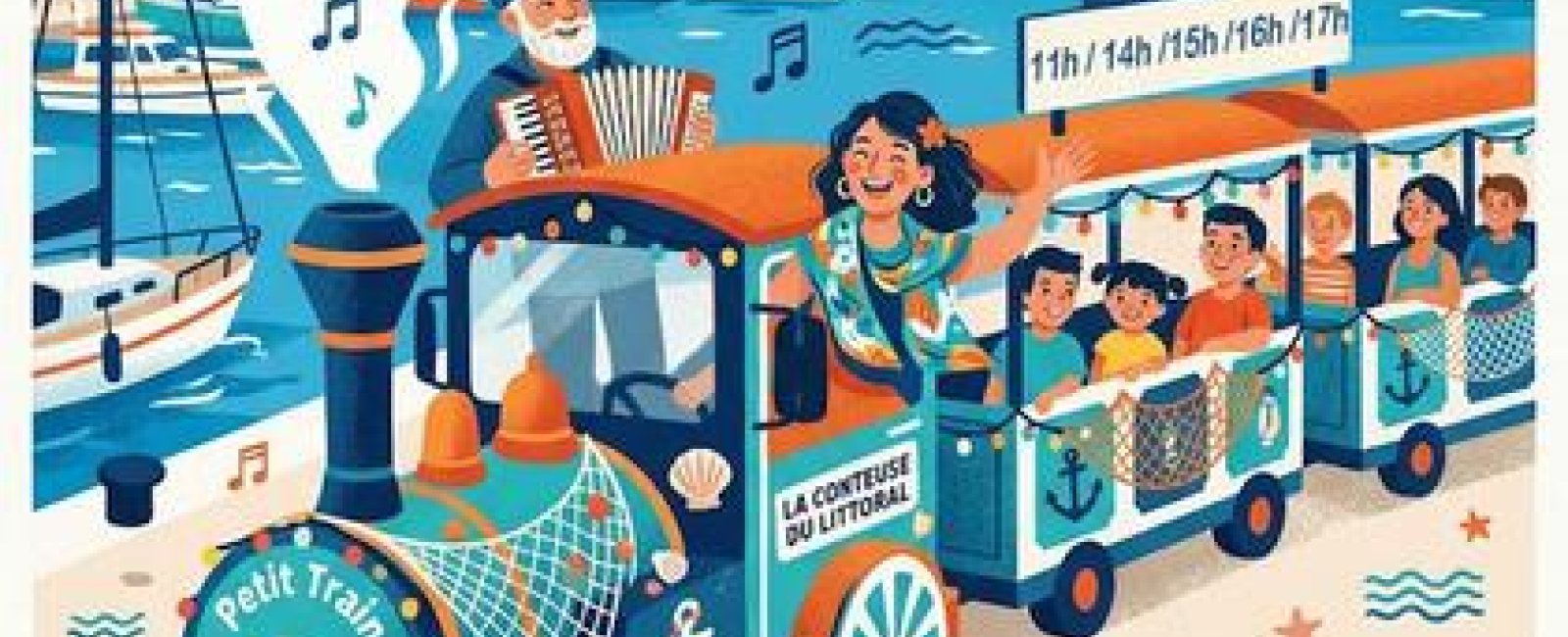 Balade animée en Petit Train - Fête de la mer et du nautisme à La Londe les Maures