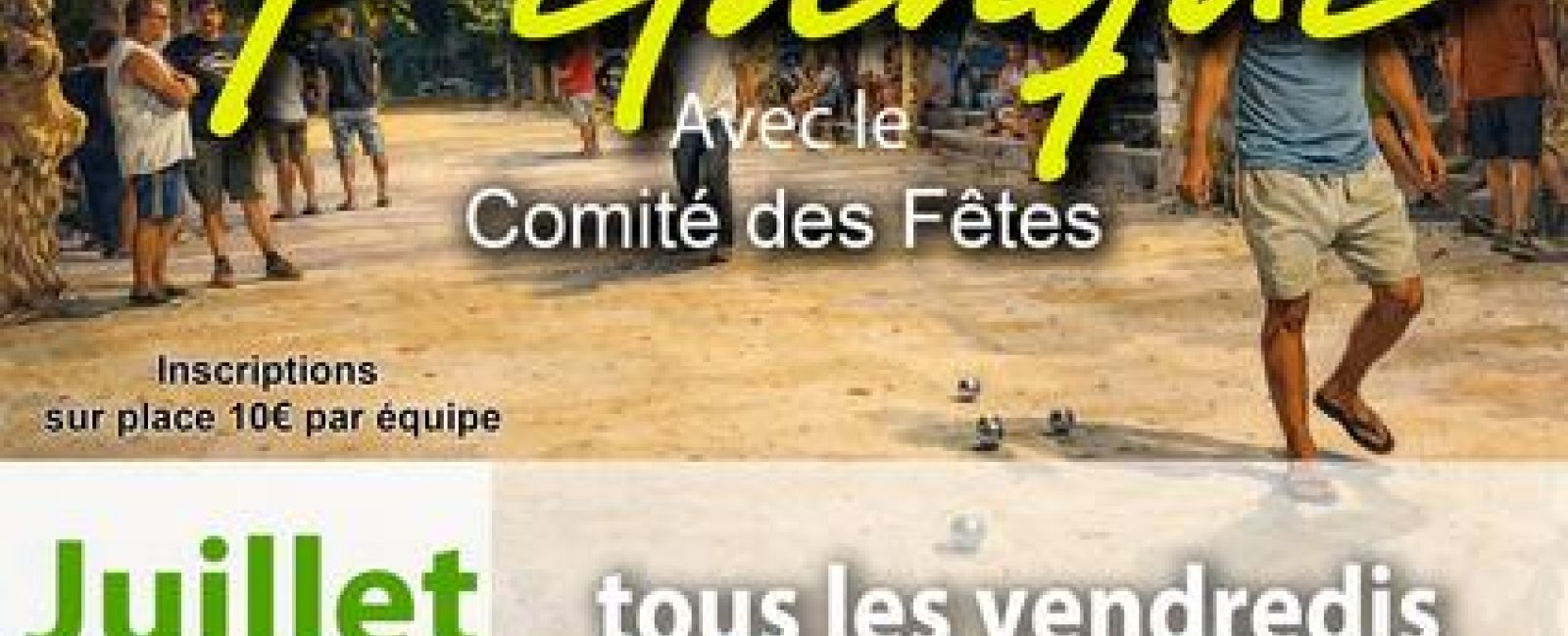 Concours estival de pétanque à Collobrières