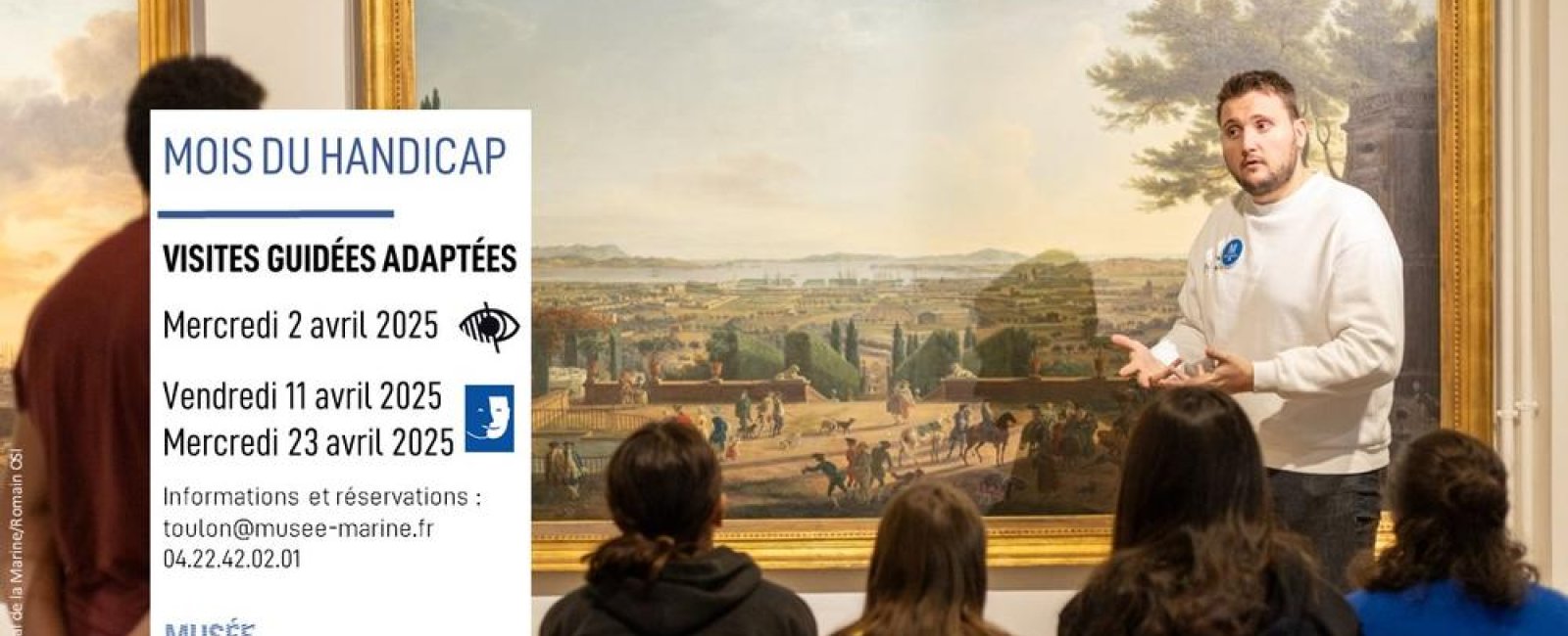 Visite handicap ©Musée national de la Marine Romain OSI Brumes éditions