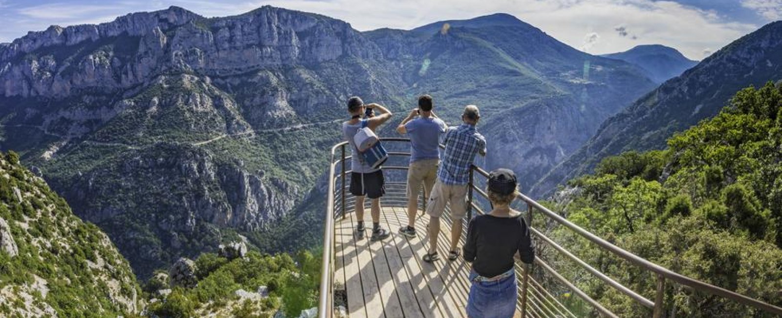 Vue sur le belvédère