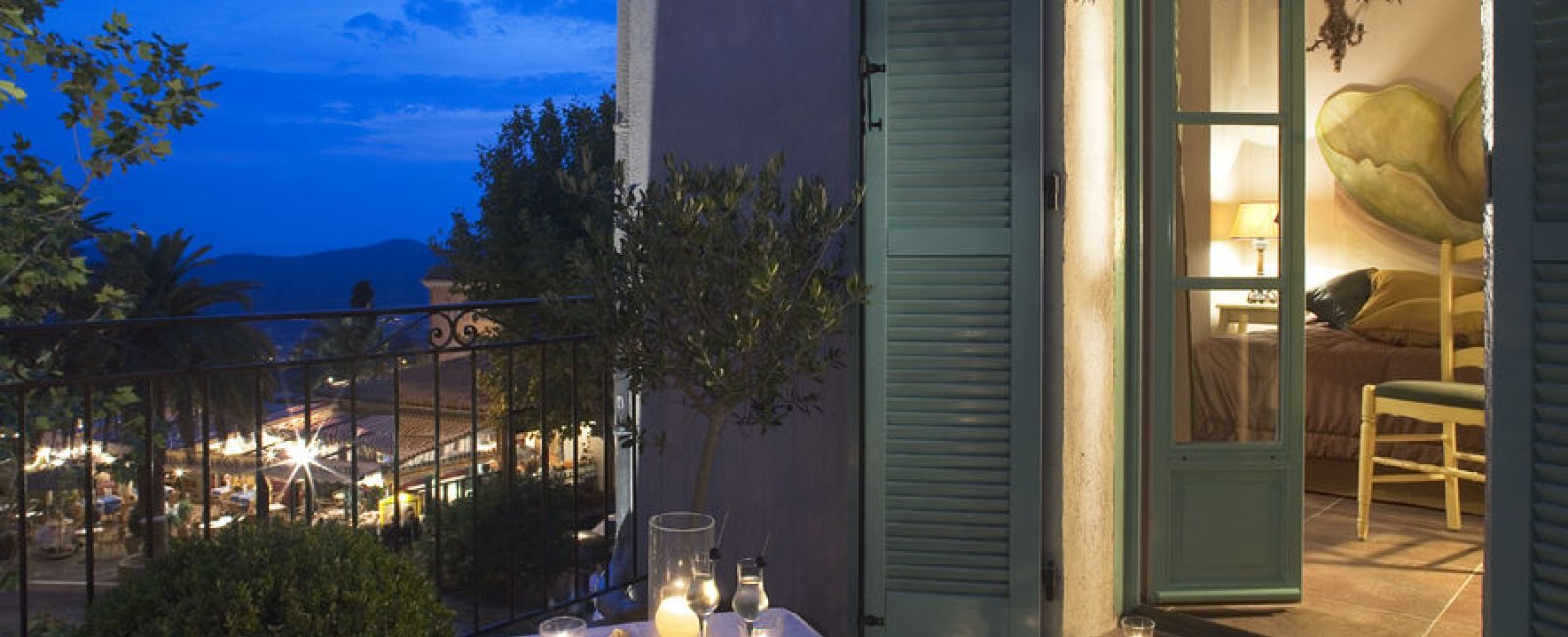 Vue sur le balcon