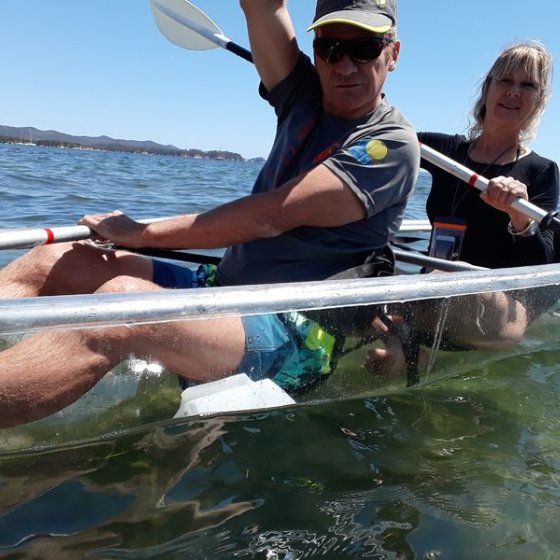 Location de kayak à fond transparent en Méditerranée Porte des Maures