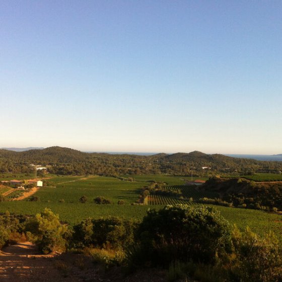 Piste valetanne vue mer couchant Piste valetanne vue mer couchant