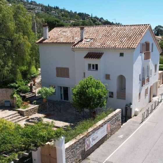 La villa vue du ciel
