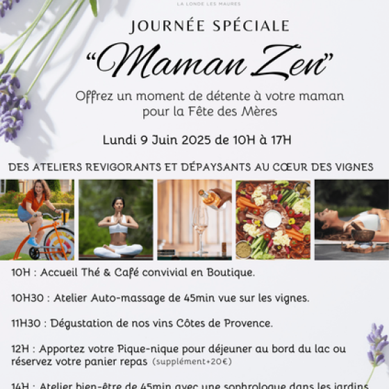 Journée "Maman Zen" au Château Pas du Cerf Journée "Maman Zen" au Château Pas du Cerf