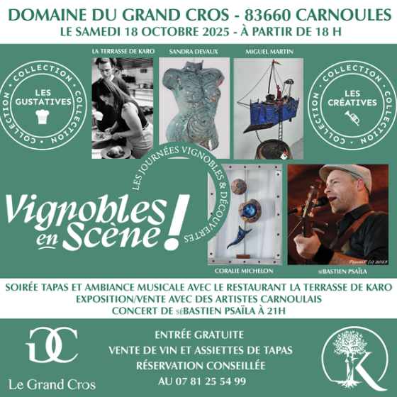 Mets et vins en musique au Domaine du Grand Cros_Carnoules Mets et vins en musique au Domaine du Grand Cros_Carnoules