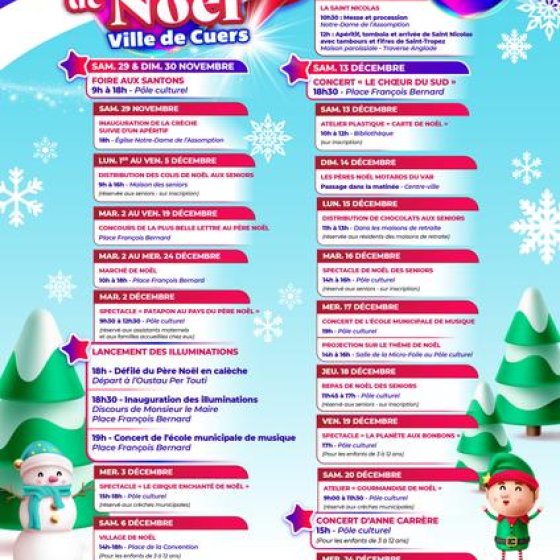 Noël à Cuers_programme