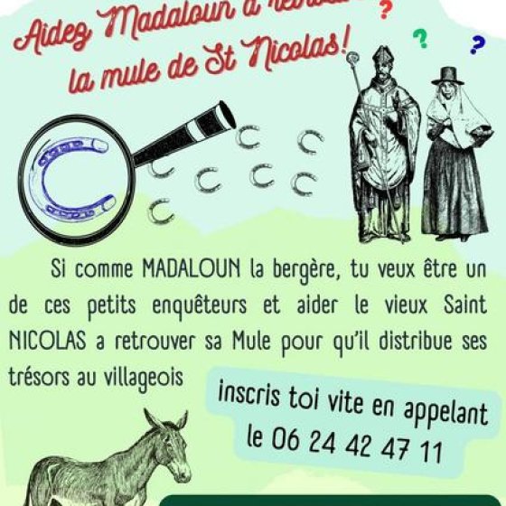 Jeu de piste de Noël à Cuers organisé par les Muletiers Bigatiers et la mairie de Cuers