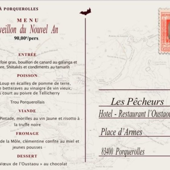 Dîner du 31 décembre 2025 à l'Oustaou de Porquerolles_Hyères