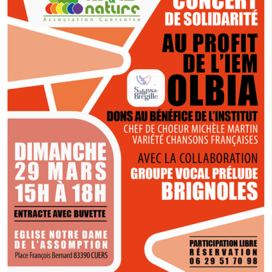 Concert de solidarité à Cuers