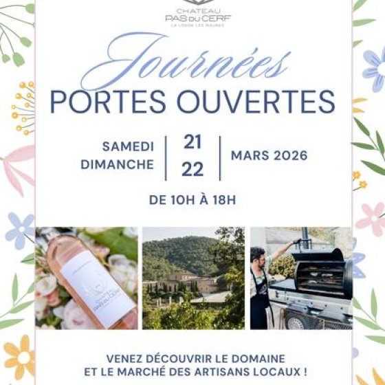 Journées Portes ouvertes au Château Pas du Cerf à la Londe les Maures