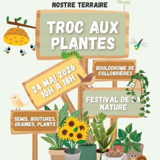 Troc aux plantes à Collobrières