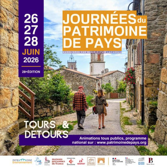 Affiche Journées du Patrimoine de Pays et des Moulins 2025
