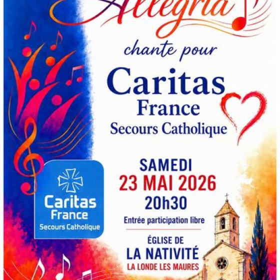 Concert in aid of Secours Catholique by the Choeur Allegria,_La Londe-les-Maures