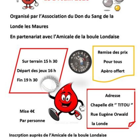 Wohltätigkeits-Pétanque-Wettbewerb der Boule Ferrée Londaise_La Londe-les-Maures
