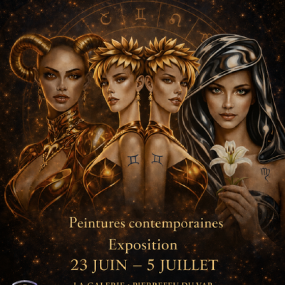 Exhibition of contemporary paintings: ‘The Zodiac’ by Alain Laugier_Pierrefeu-du-Var
