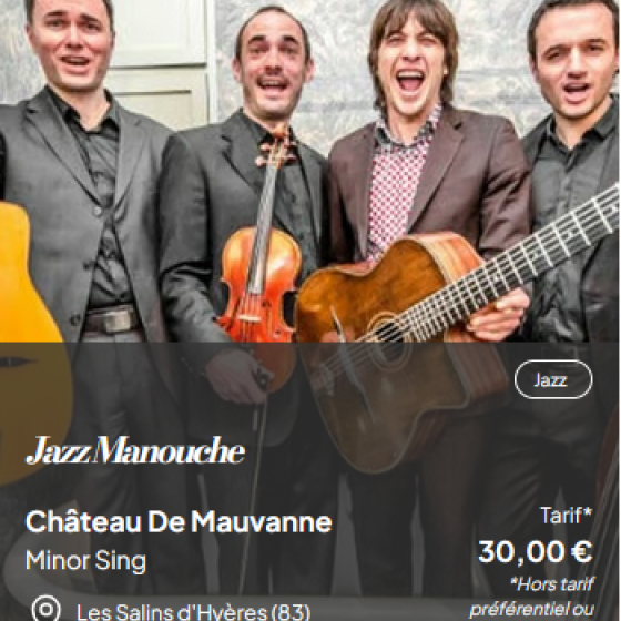 Les musicales dans les vignes: Gypsy-Jazz_Hyères