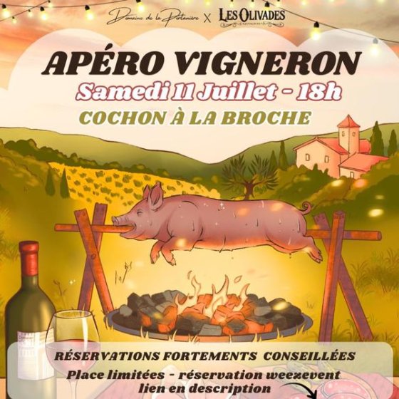 Apéro Vigneron à la Portanière à Collobrières