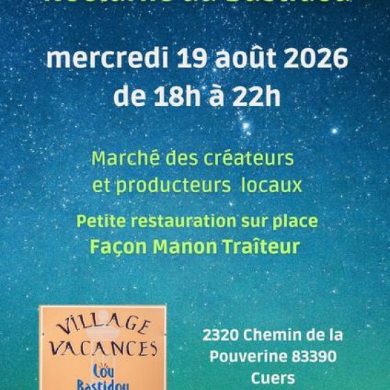 Marché nocturne des créateurs et artisans locaux du mercredi 19 août 2026