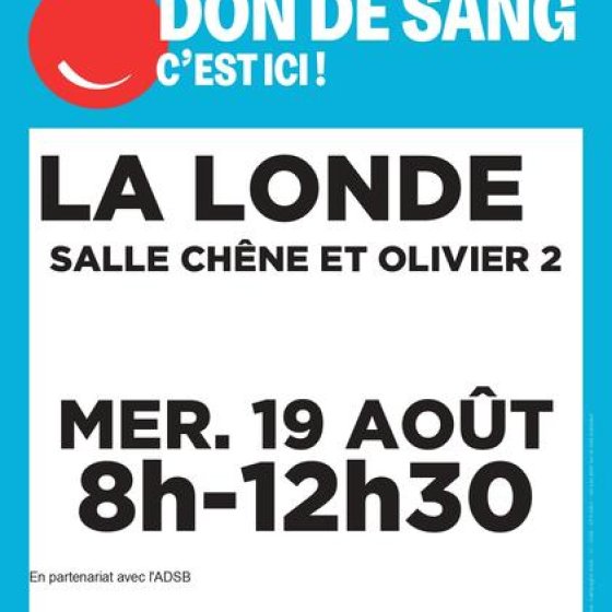 Les collectes de sang en Méditerranée Porte des Maures
