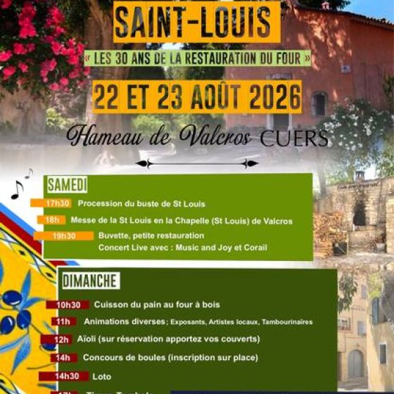 Fête de la Saint Louis au Hameau de Valcros