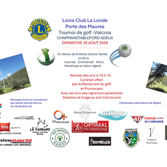 Tournoi de Golf scramble à 2 au Golf de Valcros