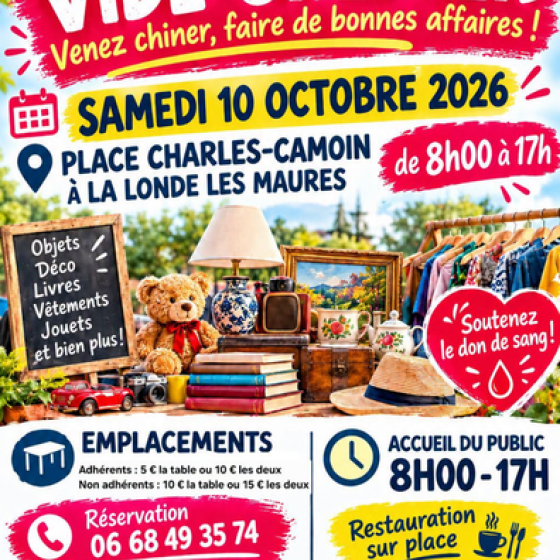 Les vide -grenier en Méditerranée Porte des Maures