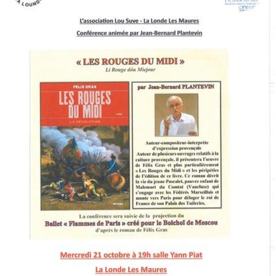 Les conférences en Méditerranée Porte des Maures