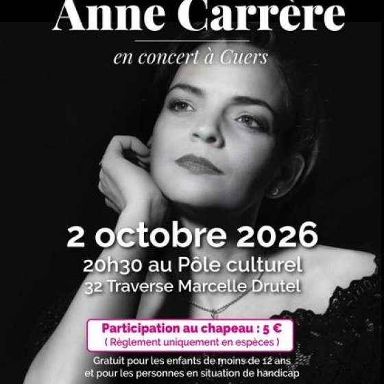 Octobre Rose - Concert Anne Carrère