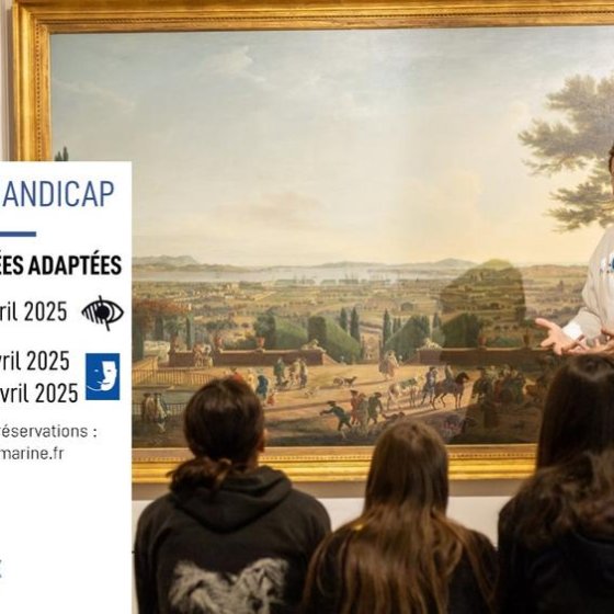 Visite handicap ©Musée national de la Marine Romain OSI Brumes éditions Visite handicap ©Musée national de la Marine Romain OSI Brumes éditions