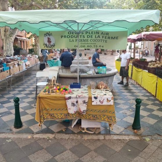 Les agriculteurs sur le marché de Collobrières