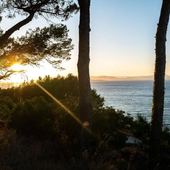 Coucher de soleil à Porquerolles