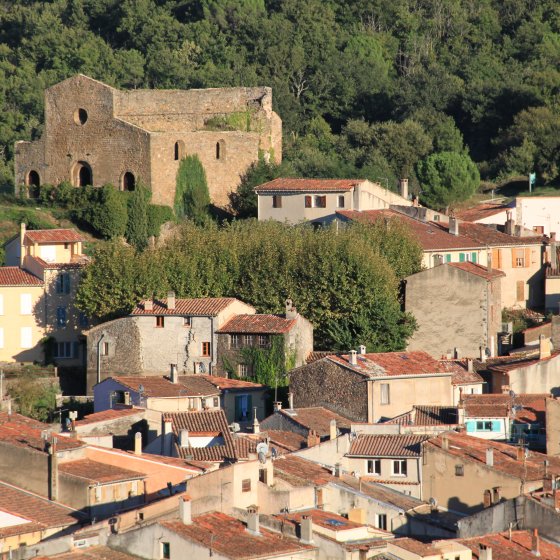 The capital of the Maures the village of Collobrières The capital of the Maures the village of Collobrières